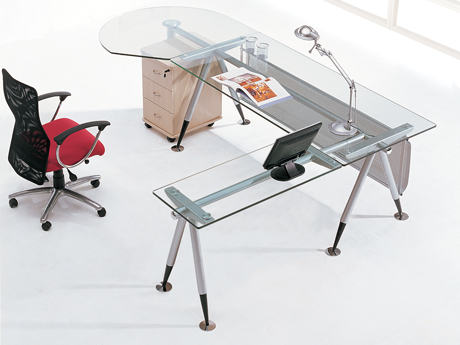 Office Desk|Glass Executive Desk|Office Furniture|Glass Executive Desk|������̨|�����칫��|�����칫̨ CG-BLBT-08