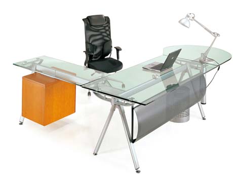 Office Desk|Glass Executive Desk|Office Furniture|Glass Executive Desk|������̨|�����칫��|�����칫̨ CG-BLBT-18