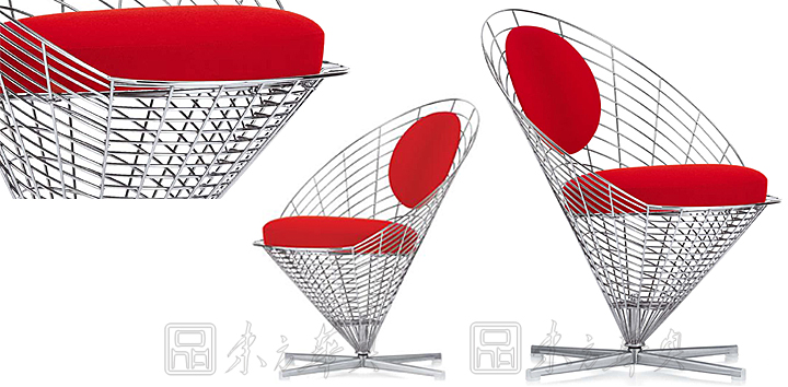 现代经典休闲椅|钢丝休闲椅|办公家具|锥形椅|心形椅,锥形椅,钢丝椅,网椅